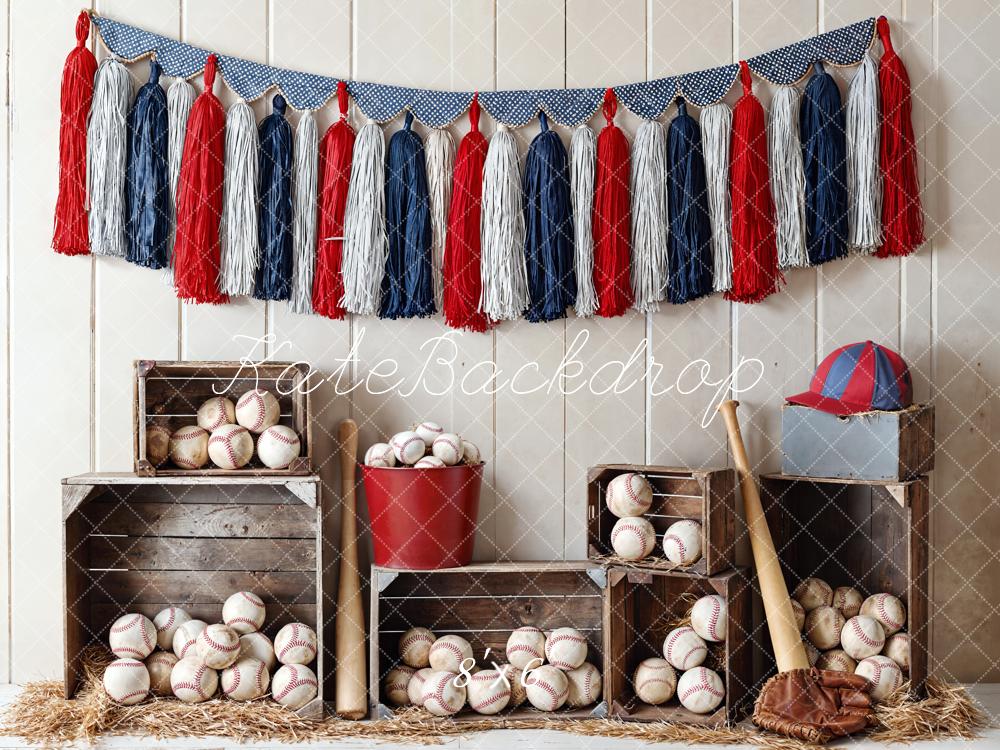 Kate Baseball Sport Backdrop Designed by Emetselch - Kate Backdrop AU