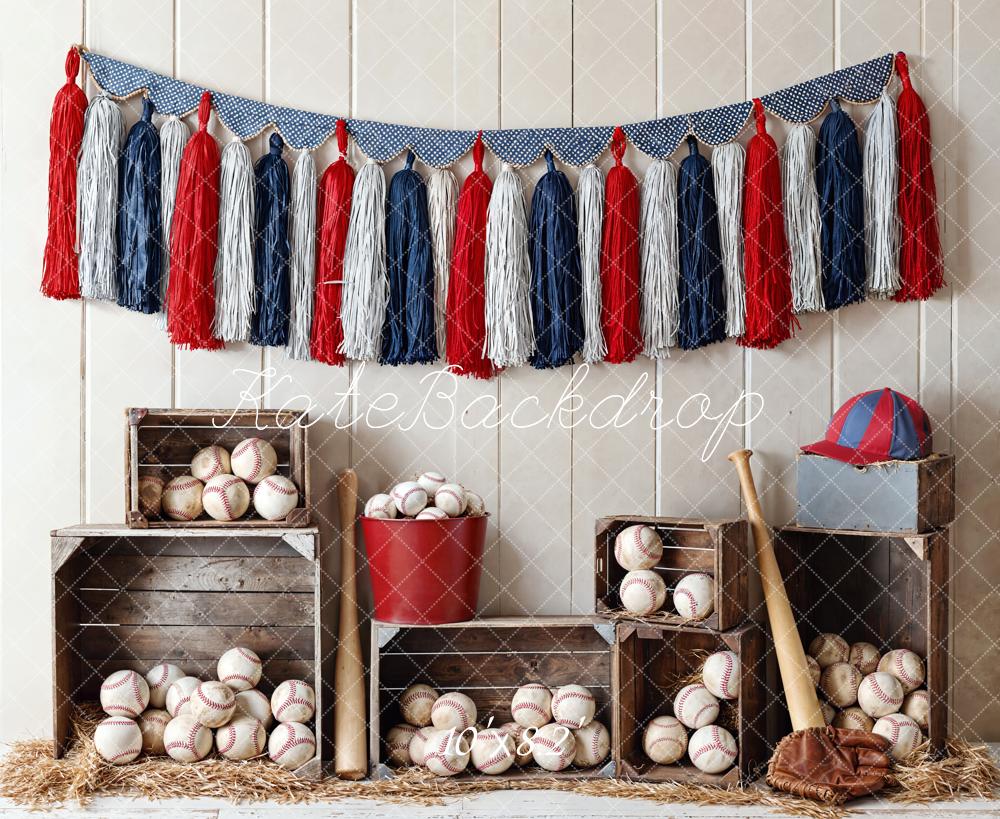 Kate Baseball Sport Backdrop Designed by Emetselch - Kate Backdrop AU