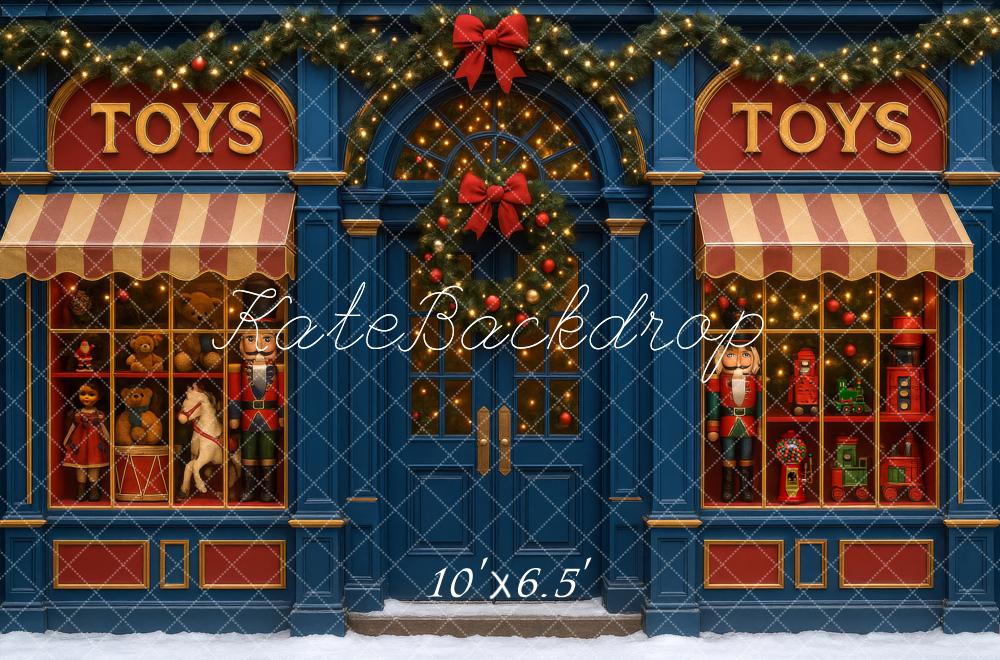 Kate Christmas Toy Store Backdrop Designed by Megan Leigh Photography