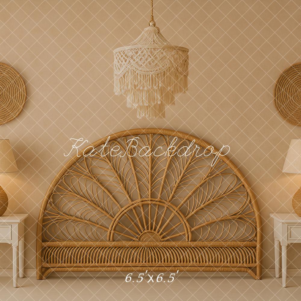 Kate Beige Headboard Boho Backdrop Designed by Ashley Paul