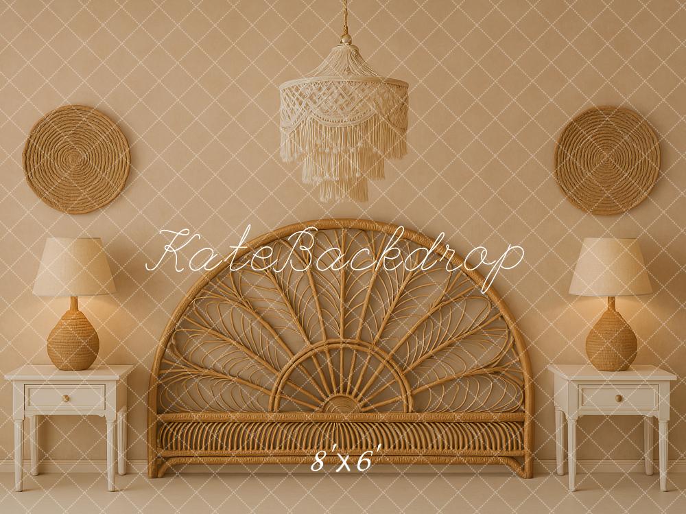 Kate Beige Headboard Boho Backdrop Designed by Ashley Paul