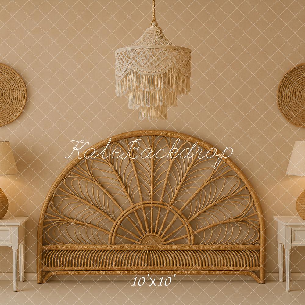 Kate Beige Headboard Boho Backdrop Designed by Ashley Paul