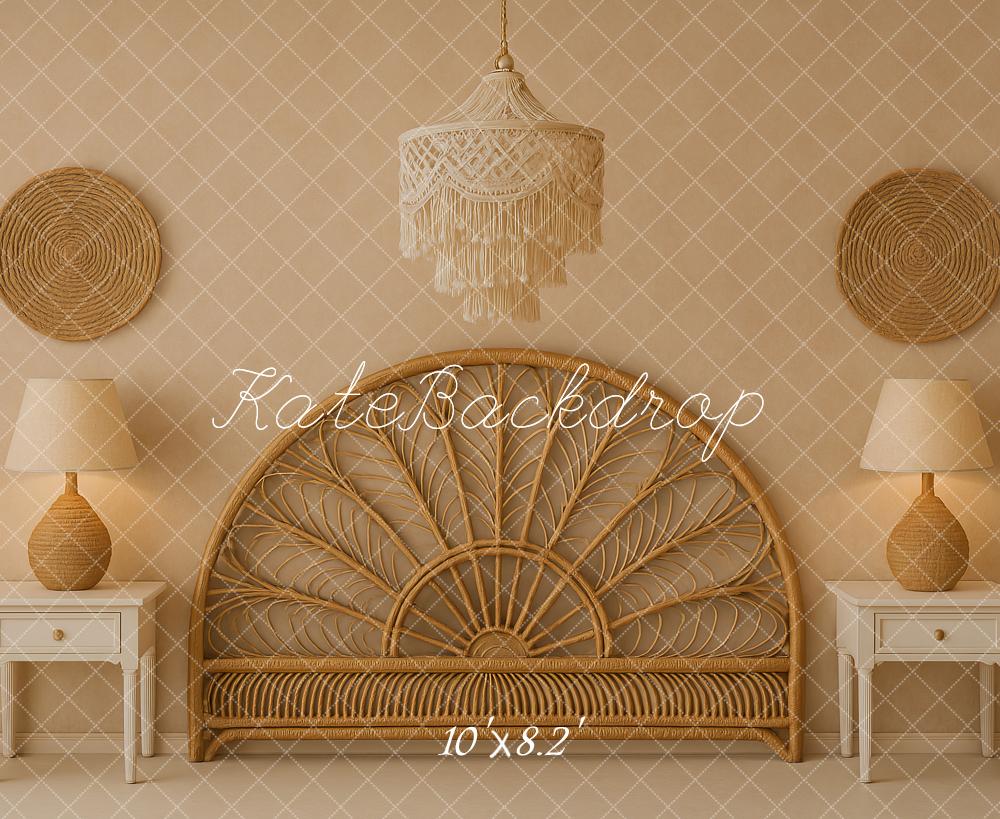 Kate Beige Headboard Boho Backdrop Designed by Ashley Paul