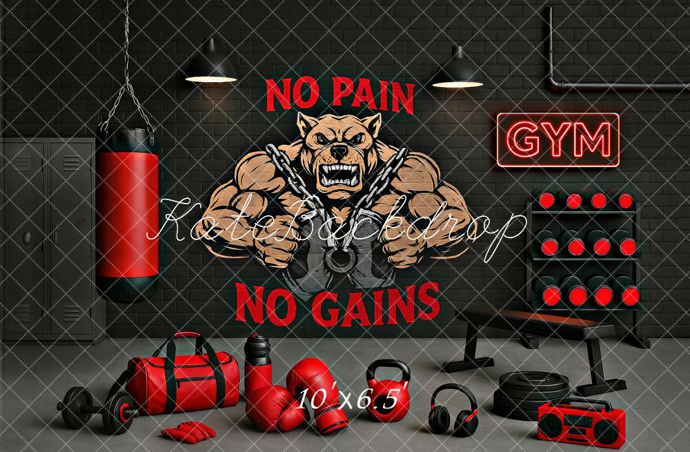 Kate Gym Bros Backdrop Designed by Ashley Paul