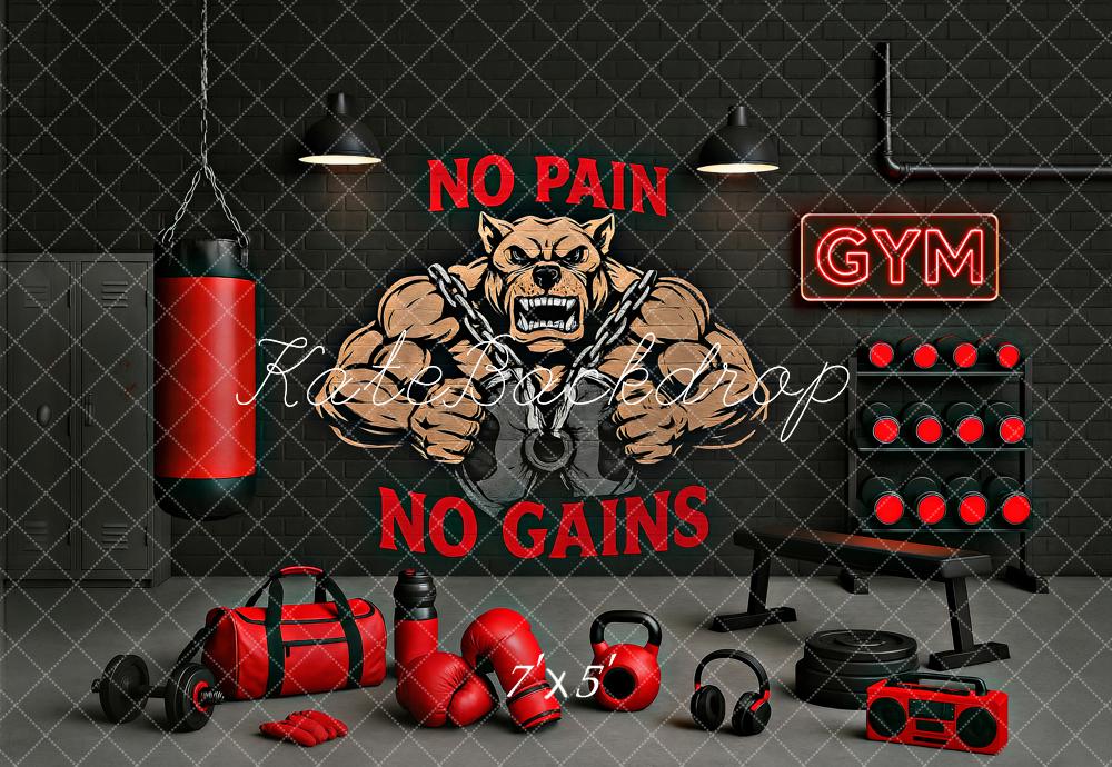 Kate Gym Bros Backdrop Designed by Ashley Paul