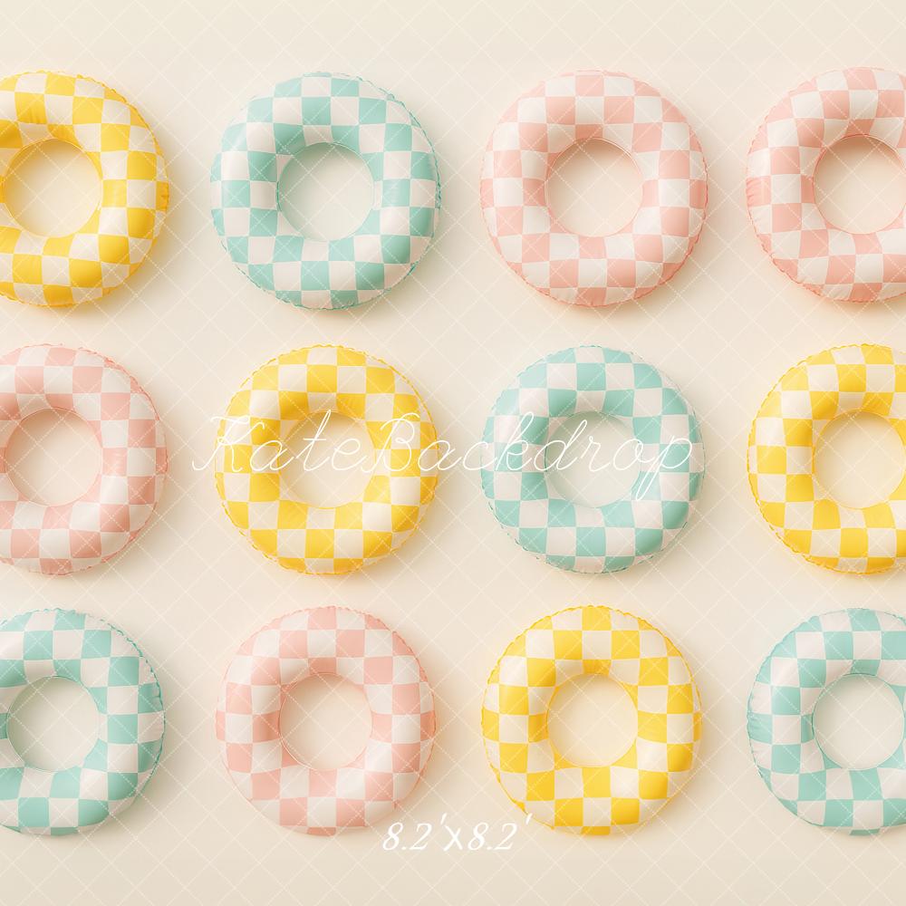 Kate Plaid Swim Summer Backdrop Designed by Ashley Paul