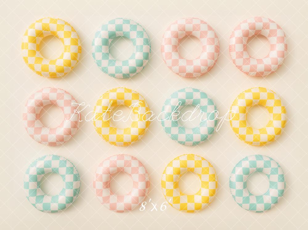 Kate Plaid Swim Summer Backdrop Designed by Ashley Paul