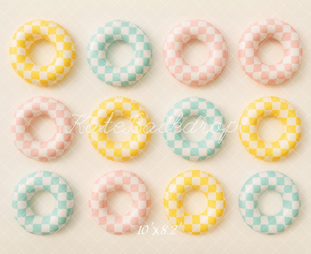 Kate Plaid Swim Summer Backdrop Designed by Ashley Paul