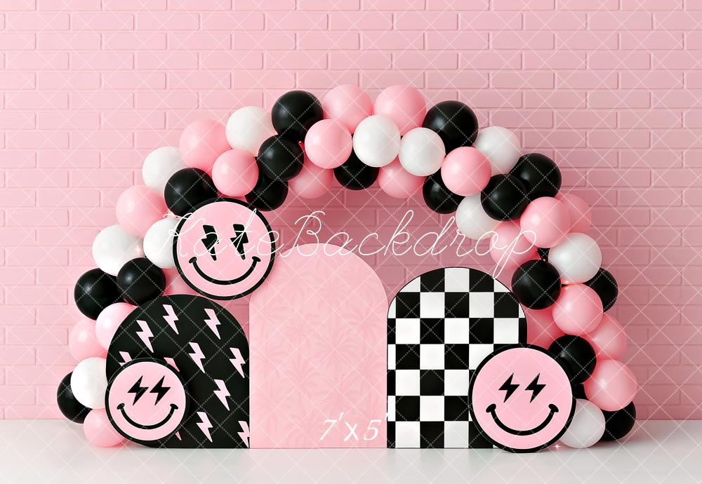 Kate Rocker Girl Balloon Arch Backdrop Designed by Ashley Paul