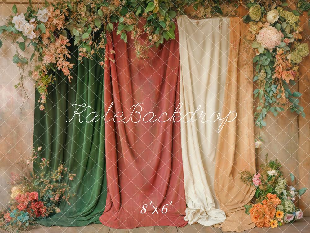 NEW Kate Floral Drapes Indoor Backdrop Designed by Emetselch