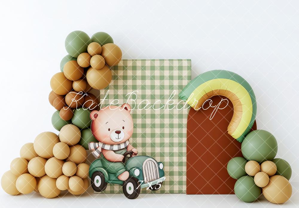 Kate Balloon Arch Bear Backdrop Cake Smash Designed by Patty Roberts
