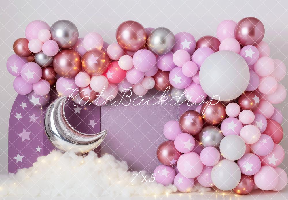 Kate Moon Balloons Backdrop Cake Smash Designed by Patty Roberts