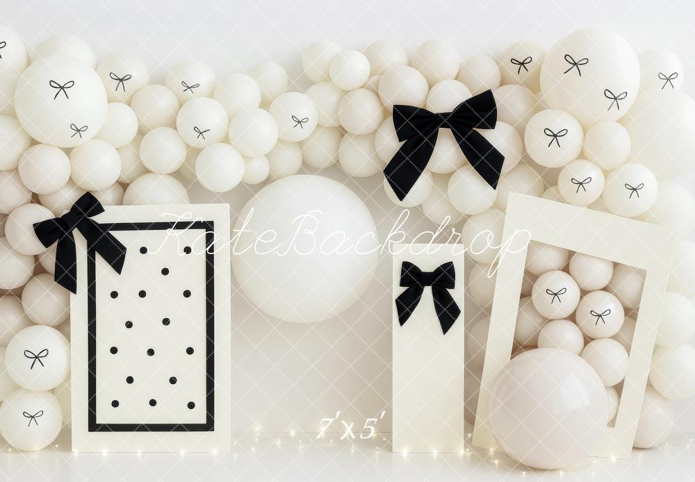 Kate Cream&Beige Modern Birthday Backdrop Designed by Patty Roberts