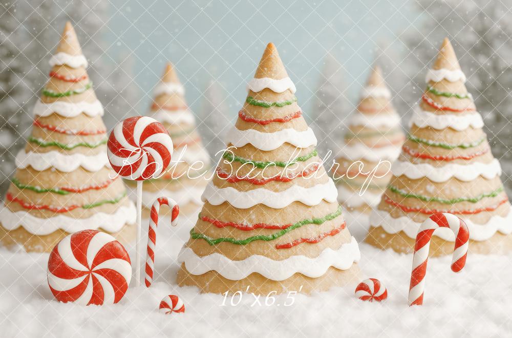 Kate Gingerbread Christmas Hills Backdrop Designed by Patty Roberts - Kate Backdrop AU