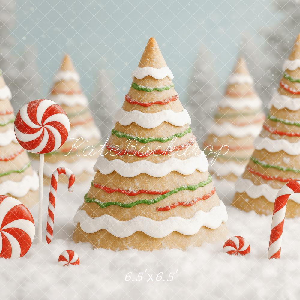 Kate Gingerbread Christmas Hills Backdrop Designed by Patty Roberts - Kate Backdrop AU