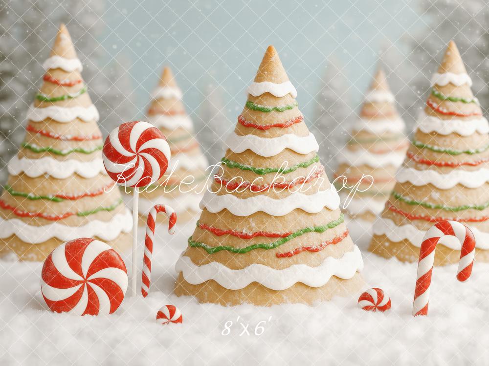 Kate Gingerbread Christmas Hills Backdrop Designed by Patty Roberts - Kate Backdrop AU