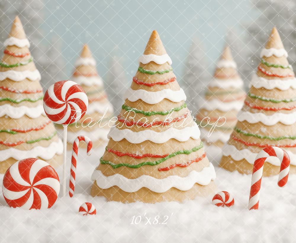 Kate Gingerbread Christmas Hills Backdrop Designed by Patty Roberts - Kate Backdrop AU