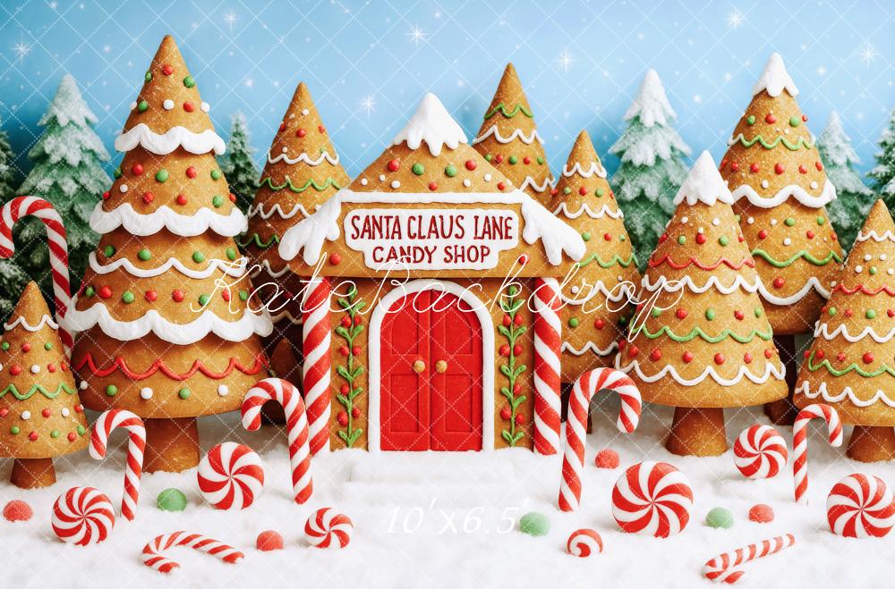 Kate Gingerbread Cookie Christmas Backdrop Designed by Patty Roberts