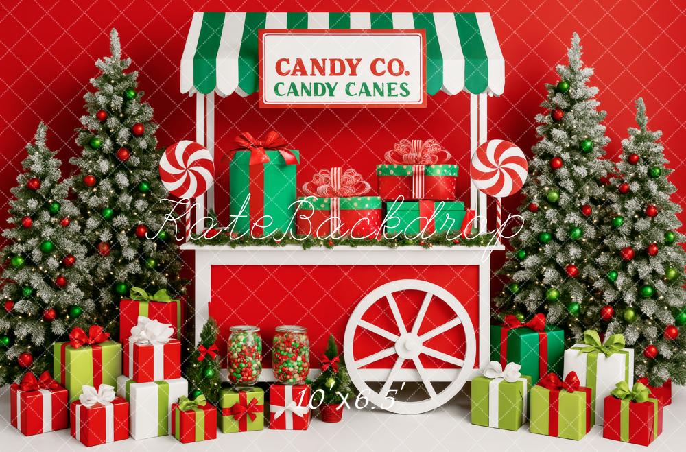 Kate Hot Cocoa Christmas Cart Backdrop Designed by Patty Roberts