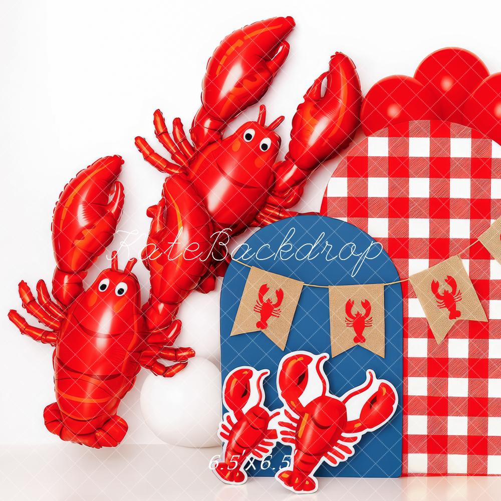 Kate Lobster Picnic Cake Smash Backdrop Designed by Patty Roberts