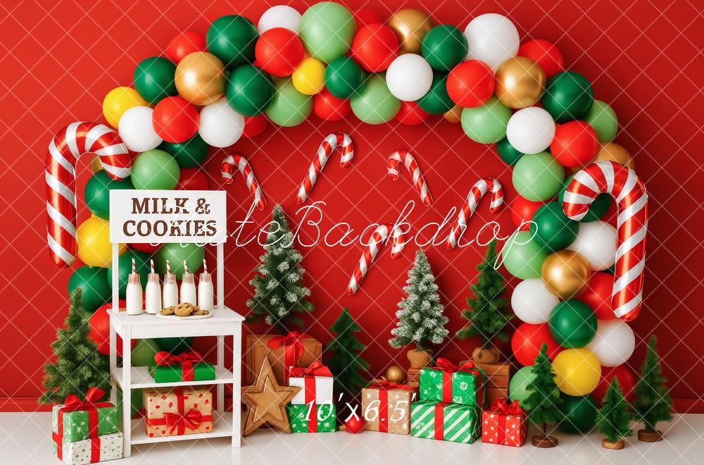 Kate Milk Cookies Christmas Backdrop Smash Cake Arch Designed by Patty Roberts