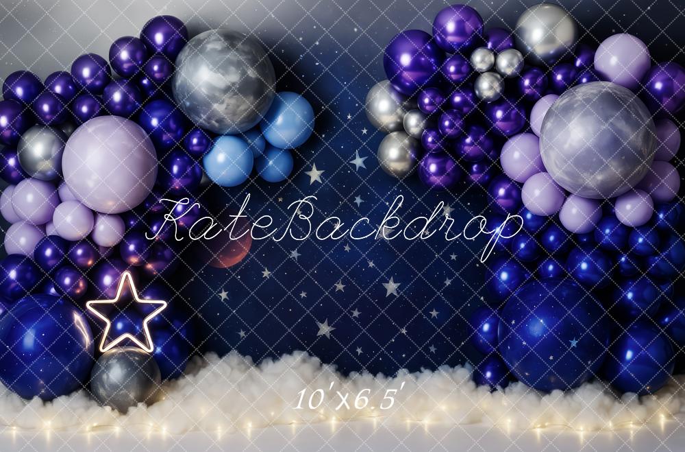 Kate Stars Moons Balloon Setup Backdrop Designed by Patty Roberts - Kate Backdrop AU