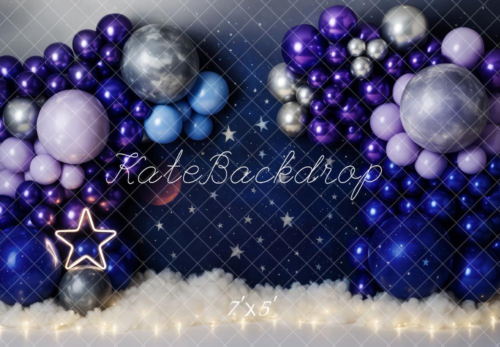 Kate Stars Moons Balloon Setup Backdrop Designed by Patty Roberts - Kate Backdrop AU