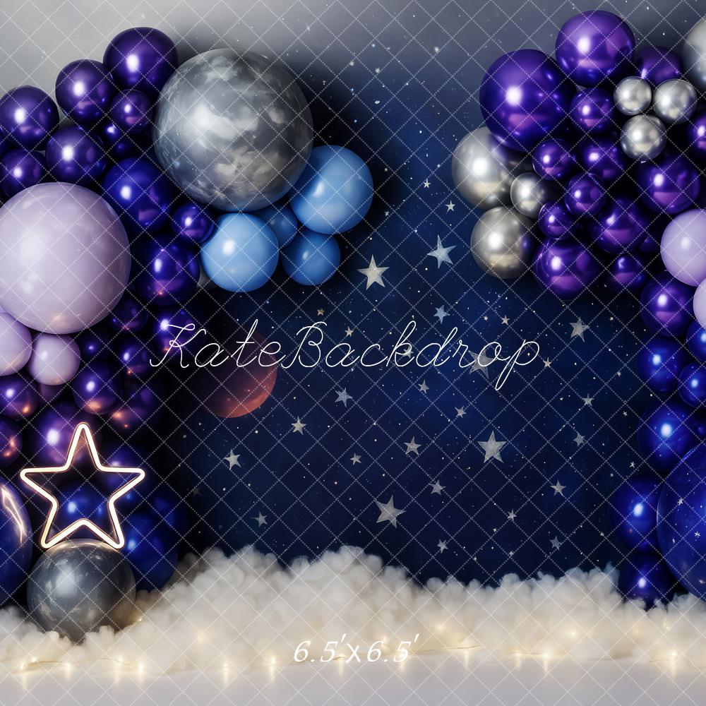 Kate Stars Moons Balloon Setup Backdrop Designed by Patty Roberts - Kate Backdrop AU