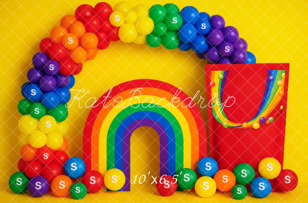 NEW Kate Vibrant Rainbow Cake Smash Arch Backdrop Designed by Patty Roberts