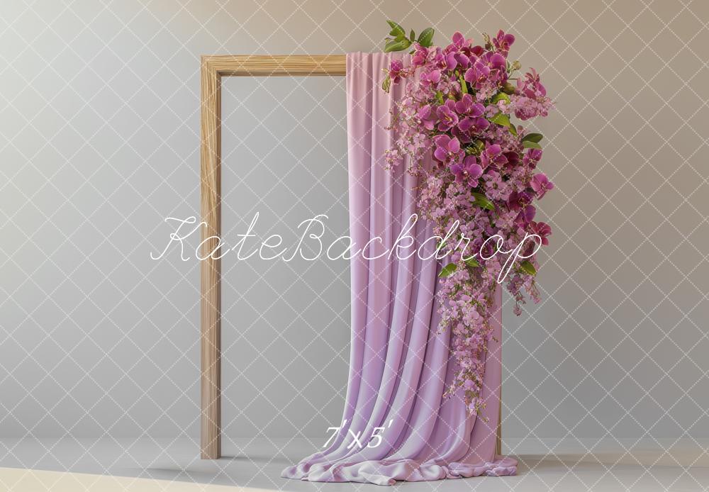 Kate Frame Purple Curtain Backdrop Designed by Mini MakeBelieve