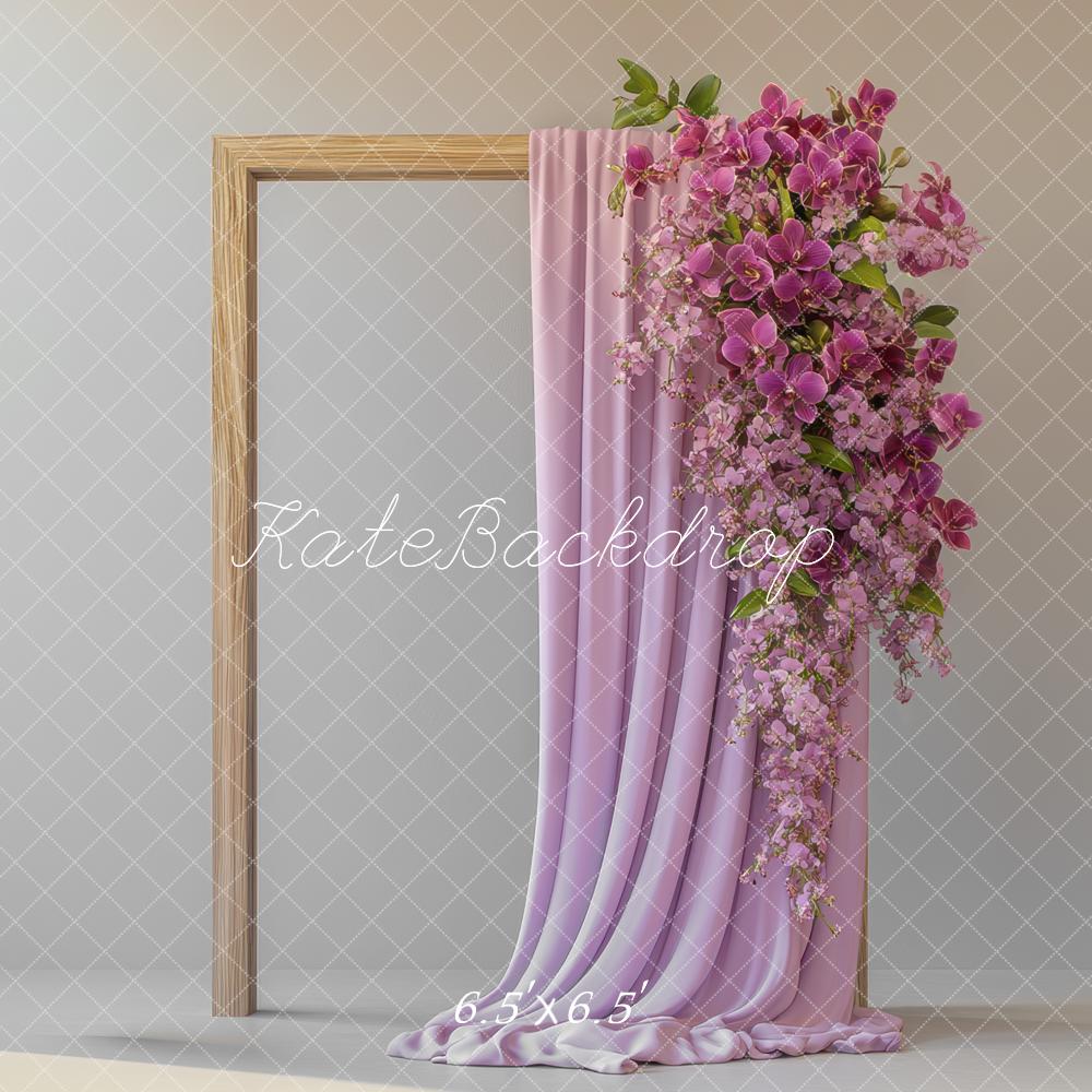 Kate Frame Purple Curtain Backdrop Designed by Mini MakeBelieve