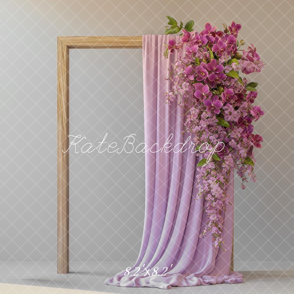 Kate Frame Purple Curtain Backdrop Designed by Mini MakeBelieve
