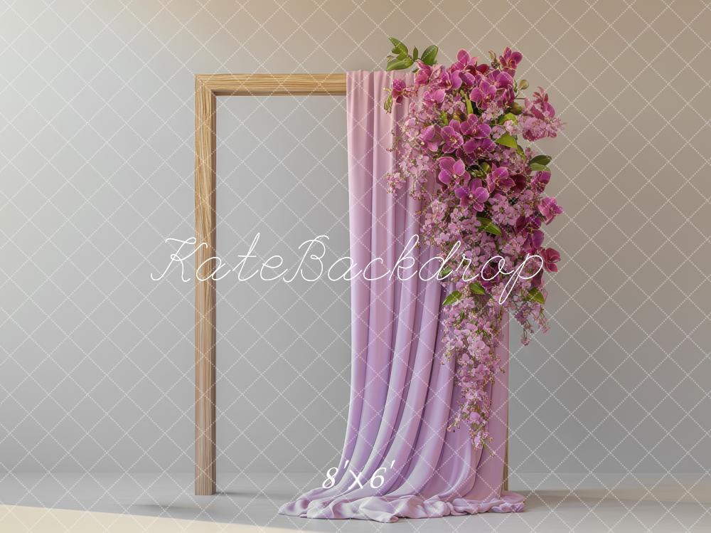 Kate Frame Purple Curtain Backdrop Designed by Mini MakeBelieve