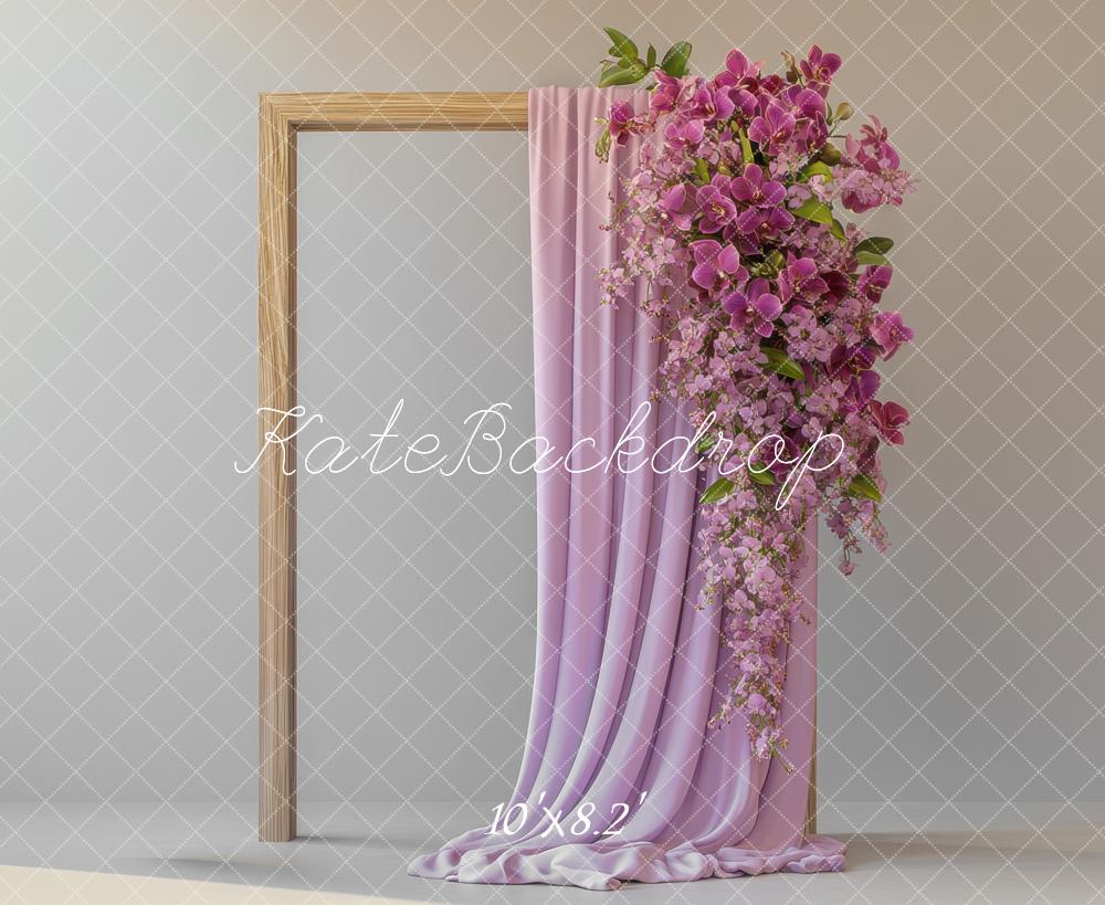 Kate Frame Purple Curtain Backdrop Designed by Mini MakeBelieve