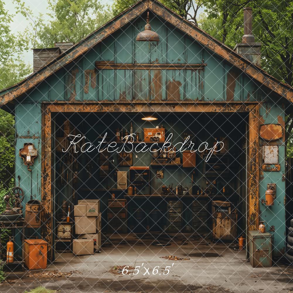 Kate Garage Tires Backdrop Designed by Emetselch