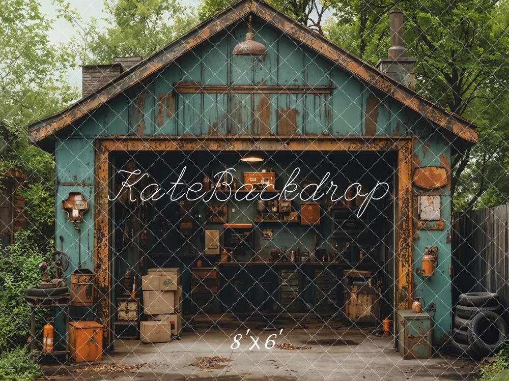 Kate Garage Tires Backdrop Designed by Emetselch