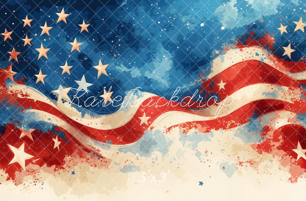 Kate Stars Flag Backdrop Designed by GQ
