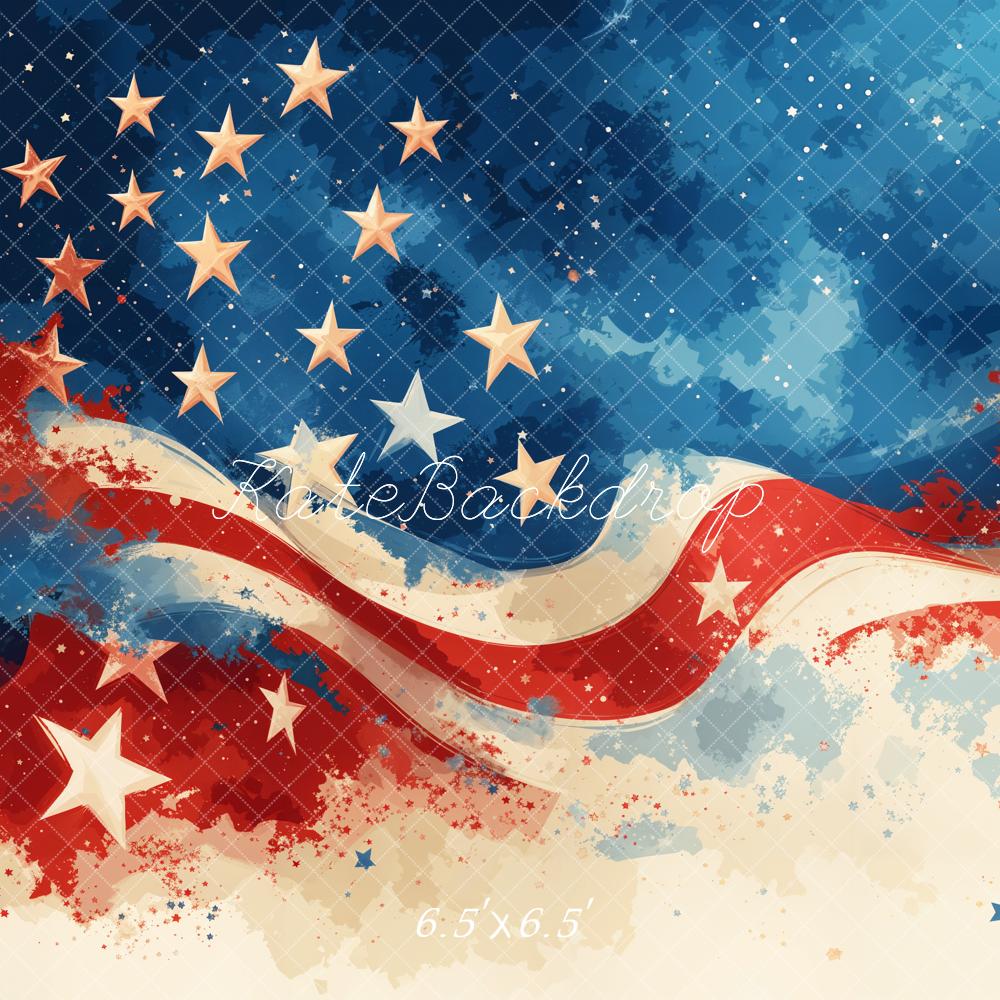 Kate Stars Flag Backdrop Designed by GQ