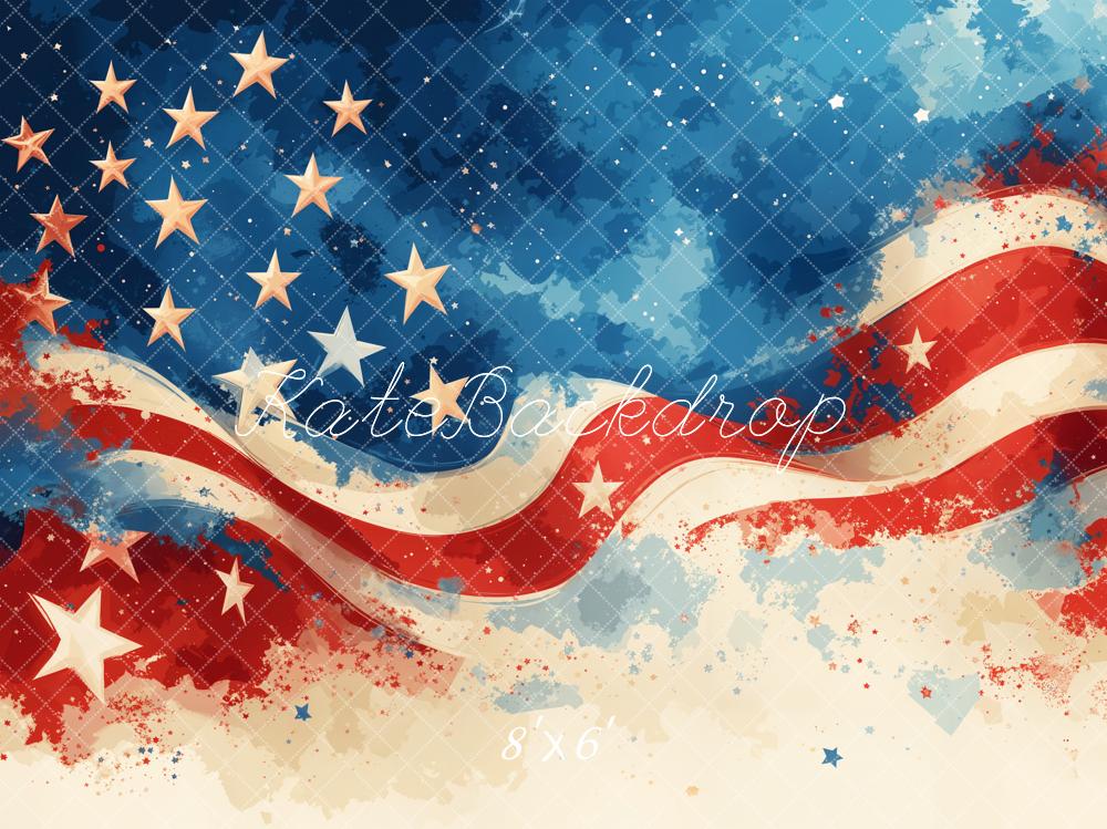 Kate Stars Flag Backdrop Designed by GQ