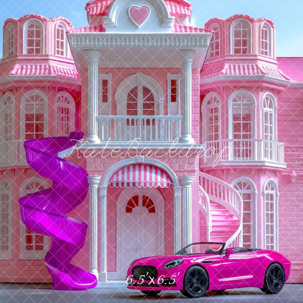 Kate Dream House Plastic Slide Car Backdrop Designed by Mini MakeBelieve - Kate Backdrop AU