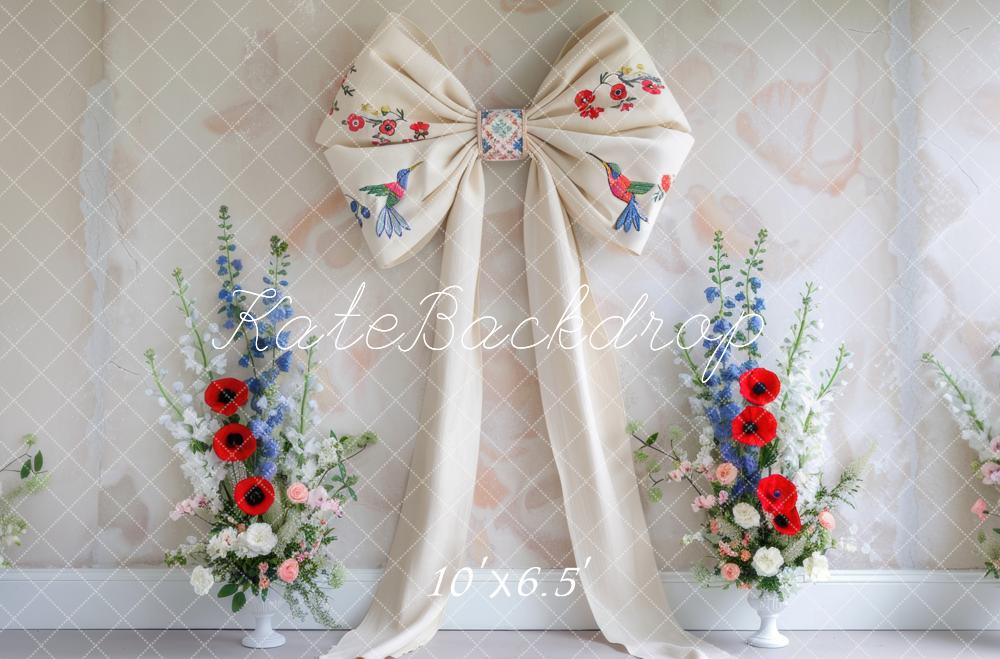 Kate Folk Bow Backdrop Designed by Mini MakeBelieve - Kate Backdrop AU