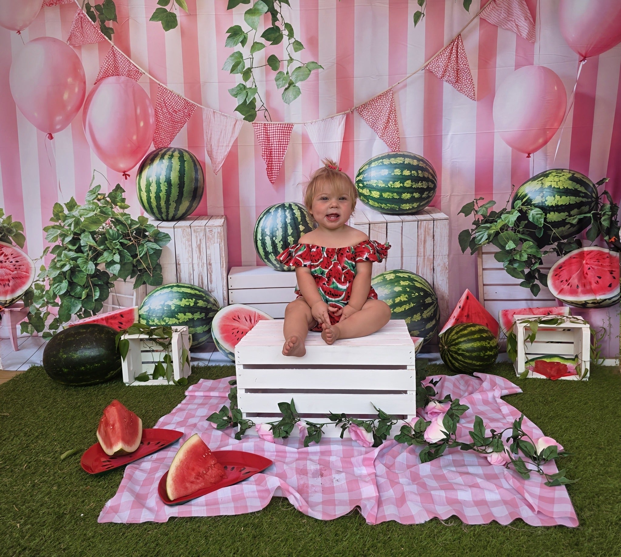 Kate Summer Watermelon Pink Backdrop Designed by Emetselch - Kate Backdrop AU