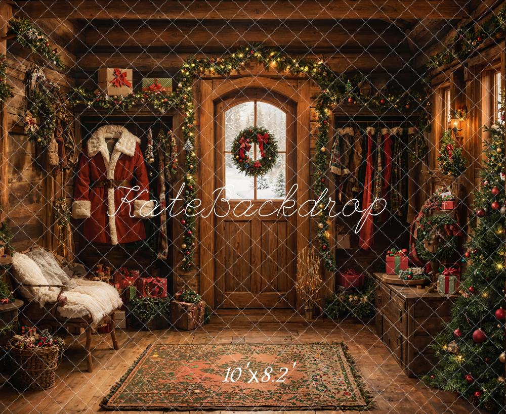 Kate Christmas Santa's Room Backdrop Designed by Emetselch - Kate Backdrop AU
