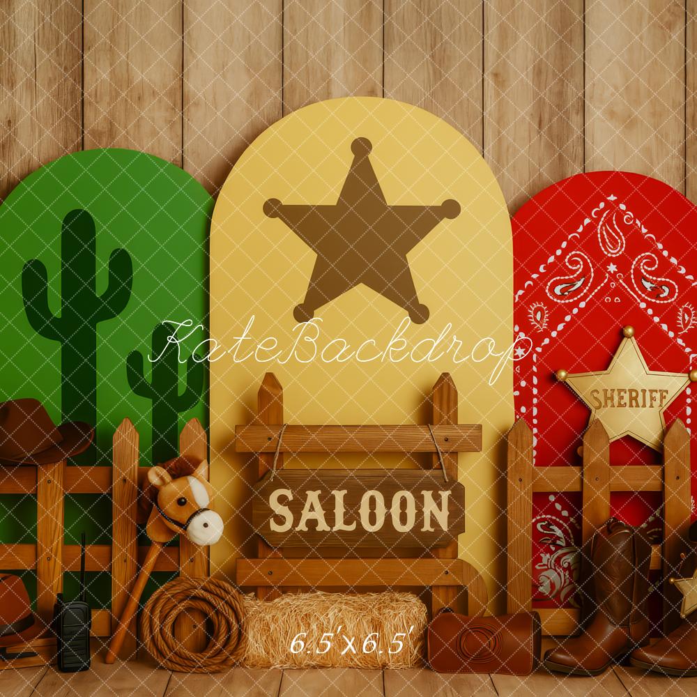 Kate Western Rodeo Cake Smash Backdrop Designed by Patty Roberts - Kate Backdrop AU