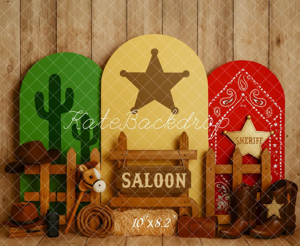 Kate Western Rodeo Cake Smash Backdrop Designed by Patty Roberts - Kate Backdrop AU