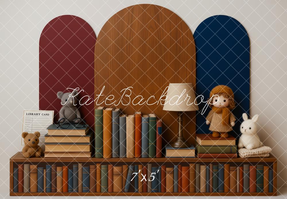 Kate Bookworm Club Smash Cake Backdrop Designed by Patty Roberts - Kate Backdrop AU