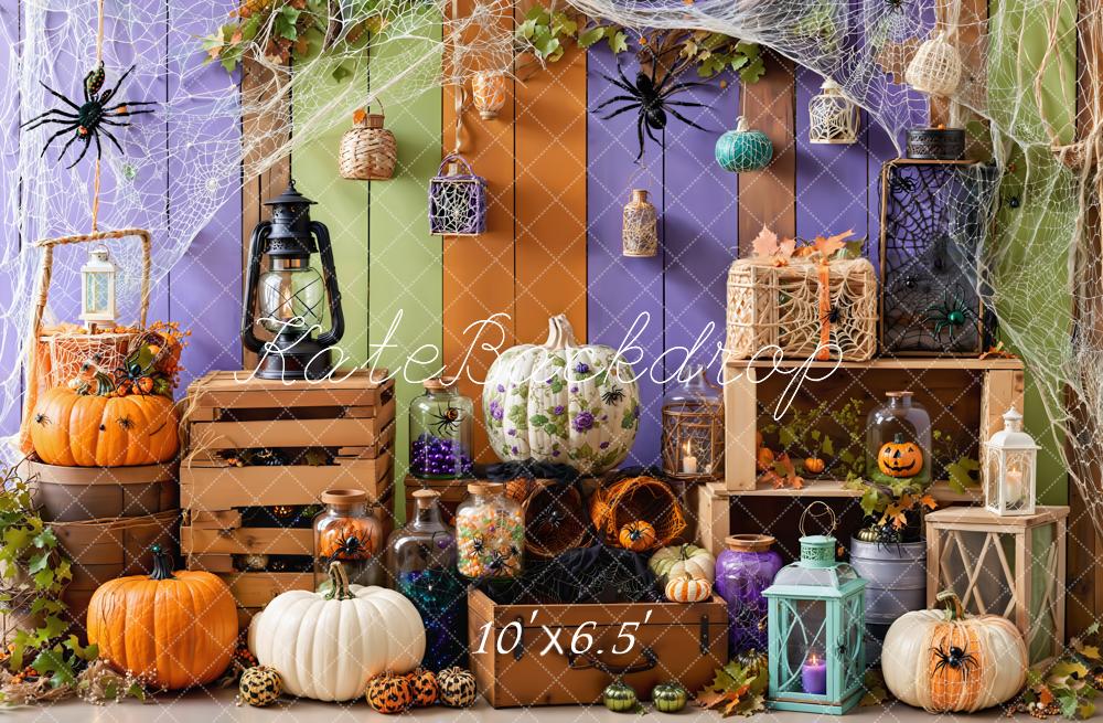 Kate Spider Web Halloween Backdrop Designed by Emetselch - Kate Backdrop AU