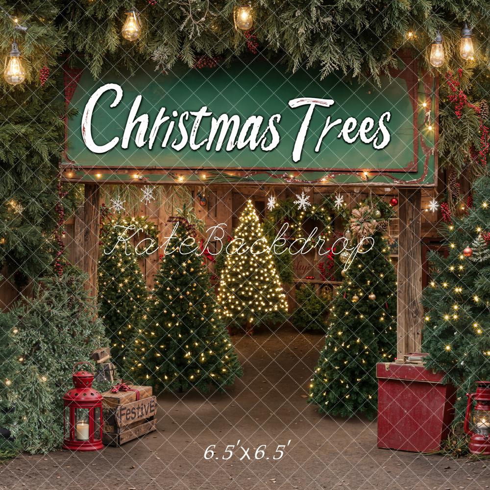 Kate Festive Christmas Tree Backdrop Designed by Emetselch - Kate Backdrop AU