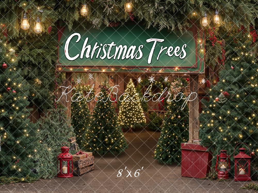 Kate Festive Christmas Tree Backdrop Designed by Emetselch - Kate Backdrop AU