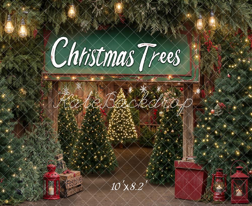 Kate Festive Christmas Tree Backdrop Designed by Emetselch - Kate Backdrop AU